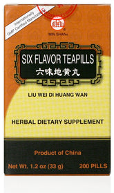 Six Flavor Teapills Liu Wei Di Huang Wan